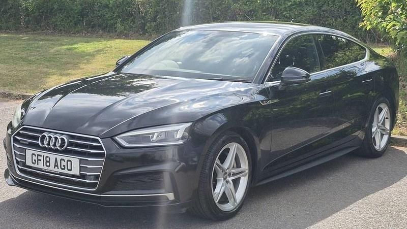 Black Used 2018 Audi A5 Sportback S-Line Hatchback | £15,900 (Fair price) - Image 1/4
