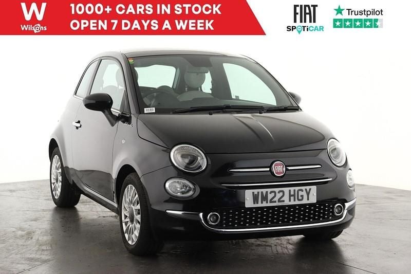 Black Used 2022 Fiat 500 Dolcevita Hatchback | £10,499 (Fair price) - Image 1/3