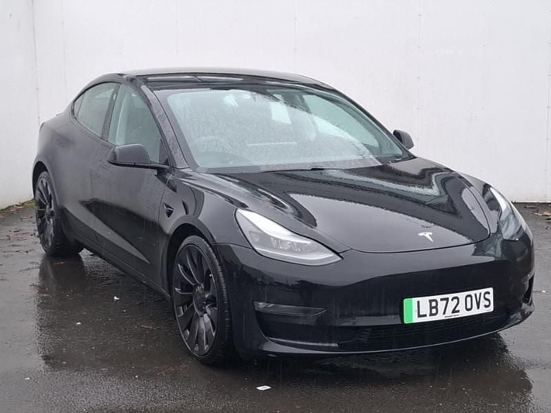 Black Used 2022 Tesla Model 3 Performance Sedan | £23,498 (Fair price) - Image 1/4