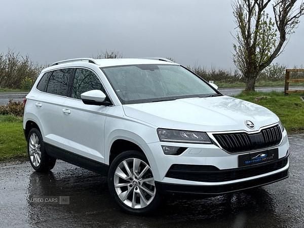 Used Skoda Karoq SE L 116 HP (85 kW) 2018 White SUV