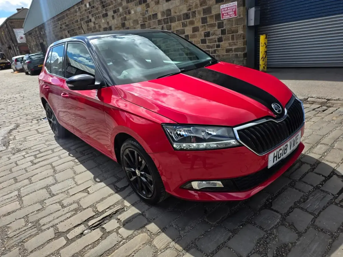 Used Skoda Fabia Colour Edition 2018 Red Hatchback