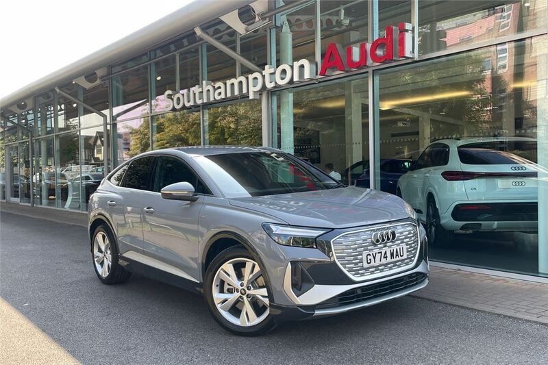 Grey New 2024 Audi Q4 Sportback e-tron S-Line SUV | £39,990 (Super price) - Image 1/4