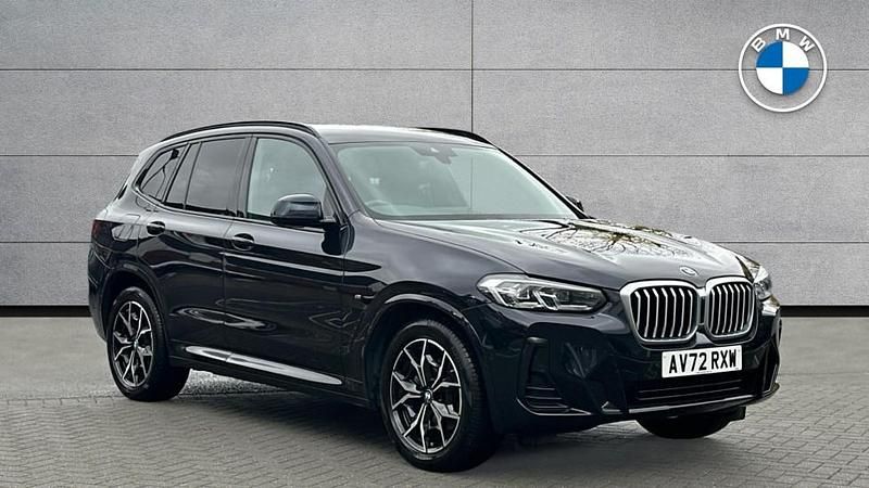 Black Used 2022 BMW X3 M Sport SUV | £34,539 (Fair price) - Image 1/4