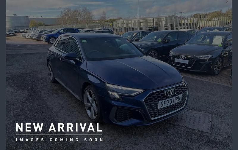 Used Audi A3 S-Line 108 HP (79 kW) 2023 Blue Sedan