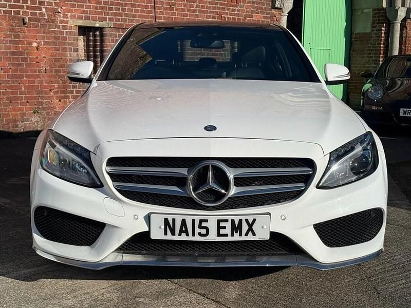 Used Mercedes C300 AMG Line Premium Plus 2015 White Sedan