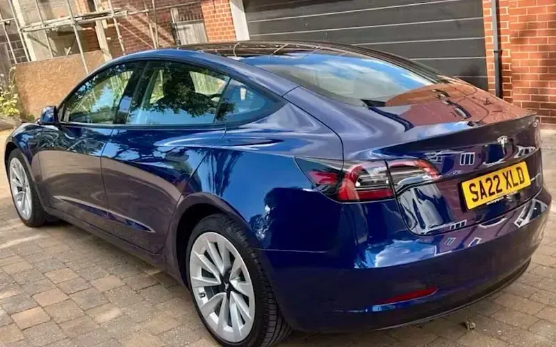 Used Tesla Model 3 Long Range AWD 366 kW (498 HP) 2022 Blue Sedan