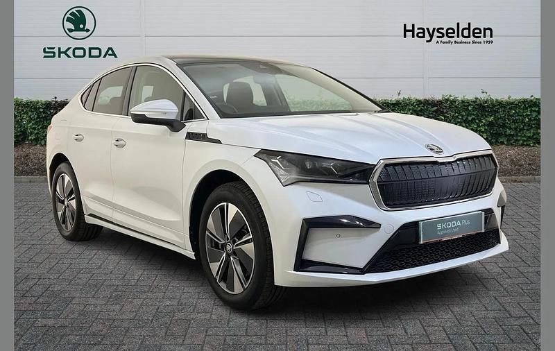 Moon white metallic Used 2024 Skoda Enyaq iV SUV | £30,795 (A bit pricey) - Image 1/4