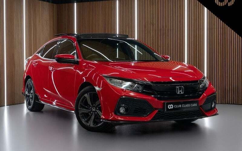 Red Used 2018 Honda Civic Sport Plus Hatchback | £17,495 (Fair price) - Image 1/4
