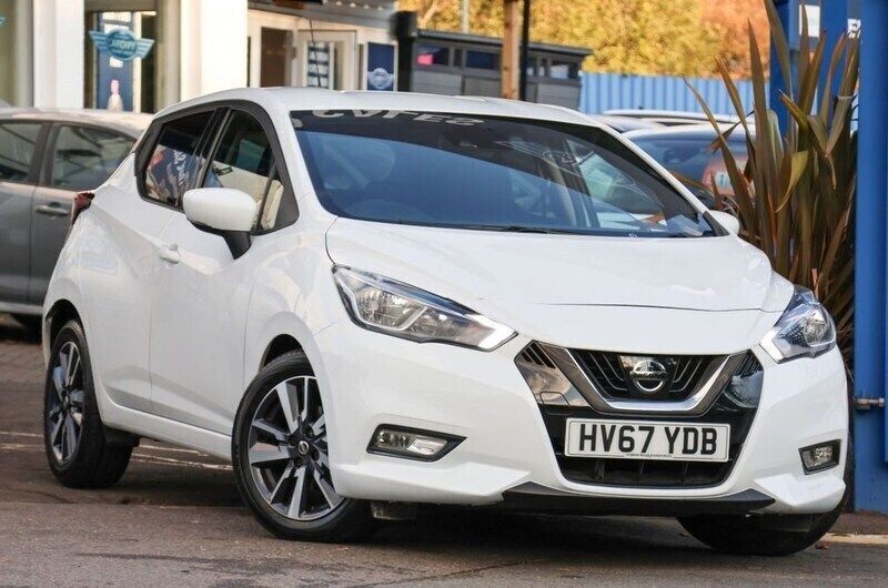 White Used 2017 Nissan Micra N-Connecta Hatchback | £8,491 (Fair price) - Image 1/3