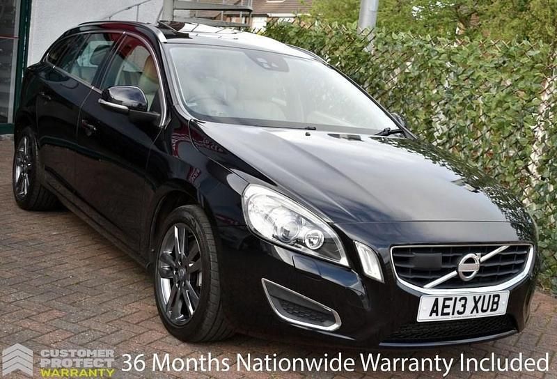 Black Used 2013 Volvo V60 SE Lux Estate | £10,990 (Expensive) - Image 1/3