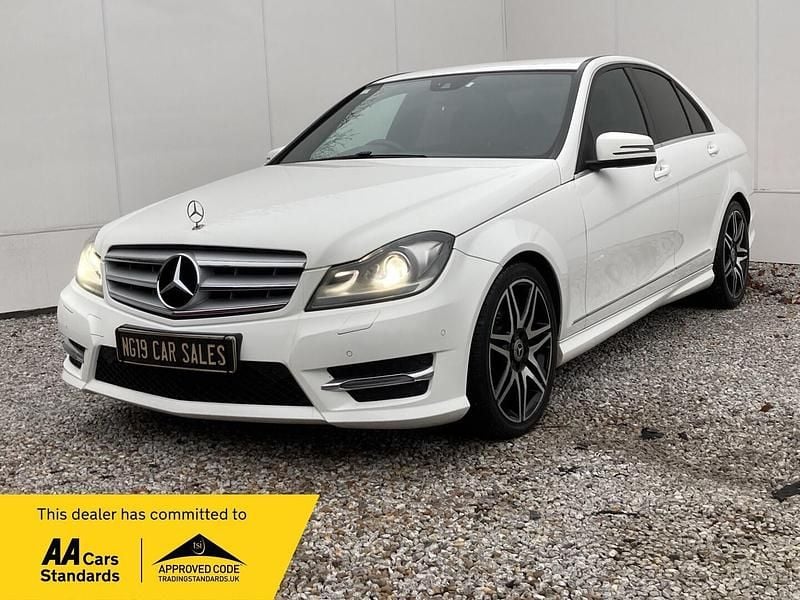White Used 2013 Mercedes C220 AMG Sedan | £4,495 (Fair price) - Image 1/4