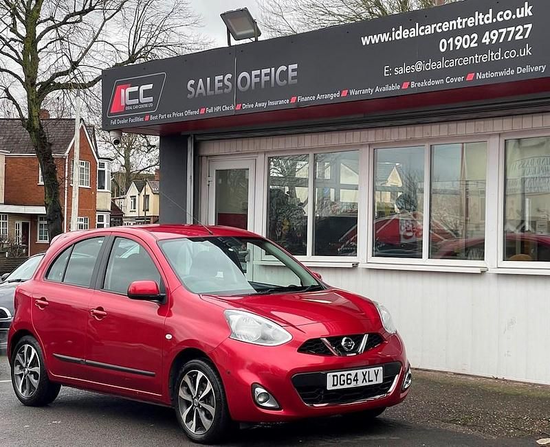 Begagnad Nissan Micra S 98 HK (72 kW) 2014 Röd Halvkombi