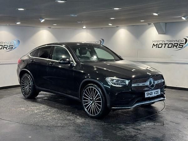 Used Mercedes GLC220 AMG line 2021 Black Coupe
