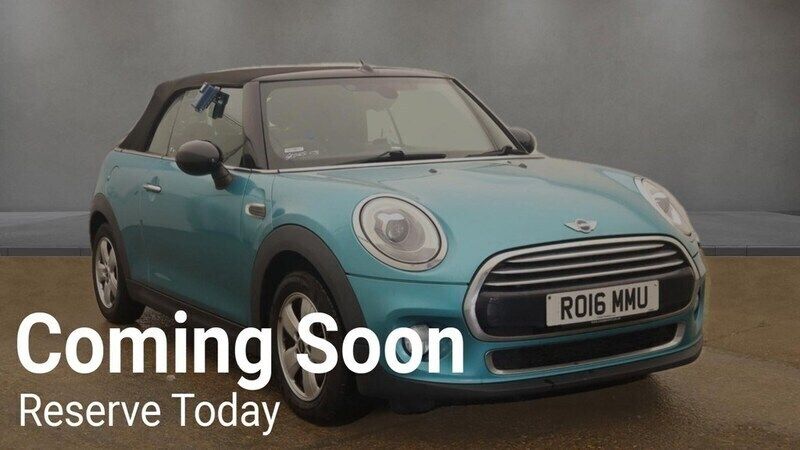 Turquoise Used 2016 Mini Cooper Cabriolet Cabriolet | £6,988 (Fair price) - Image 1/4