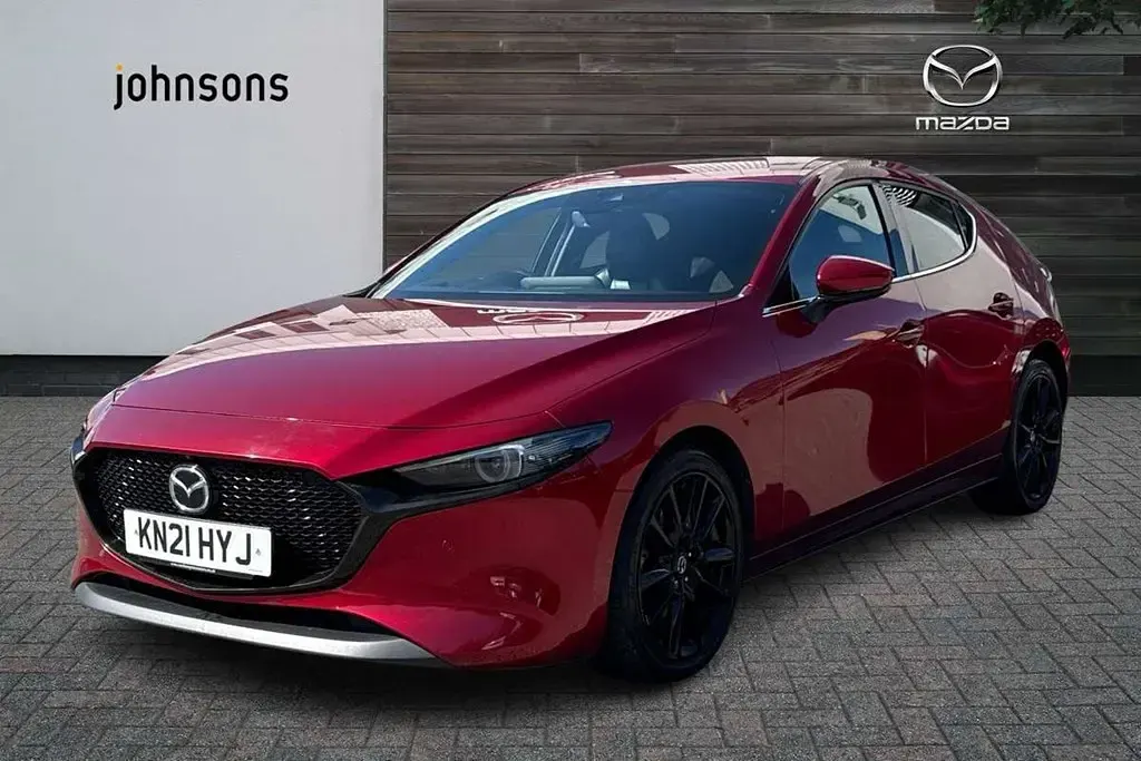 Używany Mazda 3 Inclusive 177 KM (130 kW) 2021 Czerwony Hatchback
