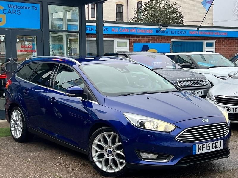 Blue Used 2015 Ford Focus Titanium X Estate | £6,280 (Fair price) - Image 1/4