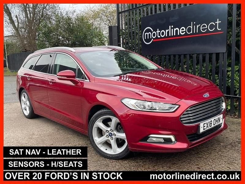 Red Used 2018 Ford Mondeo Titanium Estate | £8,675 (Good price) - Image 1/4