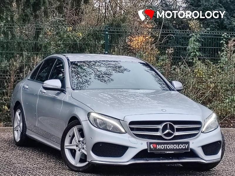 Silver Used 2014 Mercedes C220 AMG line Sedan | £10,495 (Fair price) - Image 1/4
