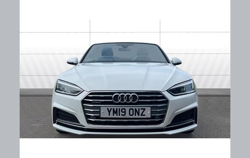 Used Audi A5 Cabriolet S-Line 252 HP (185 kW) 2019 White Cabriolet