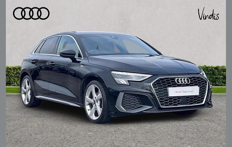 Used Audi A3 S-Line 147 HP (108 kW) 2023 Black Sedan