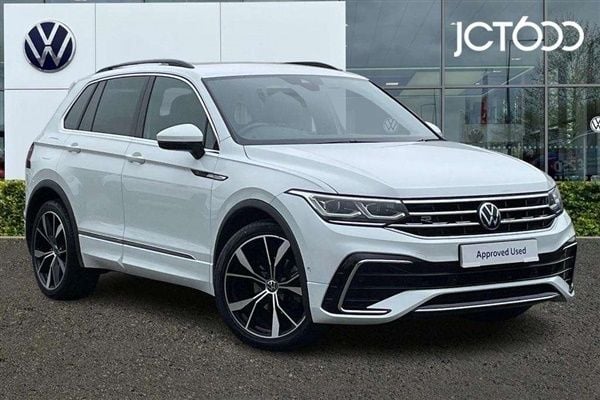 White Used 2022 VW Tiguan R-line SUV | £28,309 (Fair price) - Image 1/4