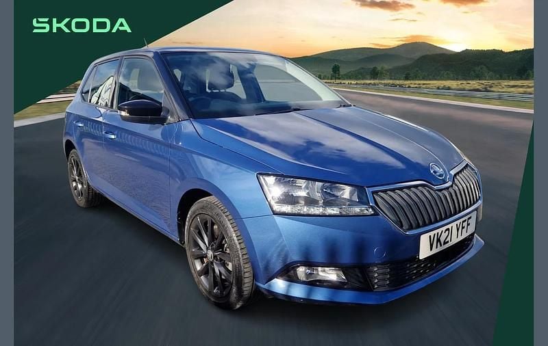 Used Skoda Fabia Colour Edition 94 HP (69 kW) 2021 Blue Hatchback