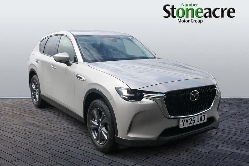 Silver New 2025 Mazda CX-60 Exclusive-Line SUV | £32,495 (Good price) - Image 1/4