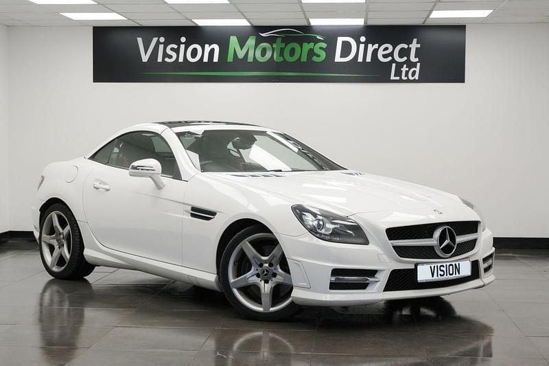 White Used 2014 Mercedes SLK250 AMG Cabriolet | £8,870 (Fair price) - Image 1/3
