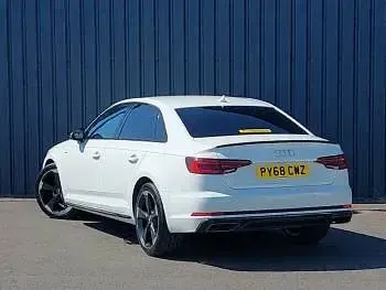 Used Audi A4 Black Edition 150 HP (110 kW) 2019 White Sedan