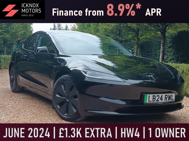 Black Used 2024 Tesla Model 3 Long Range AWD Sedan | £36,295 - Image 1/4