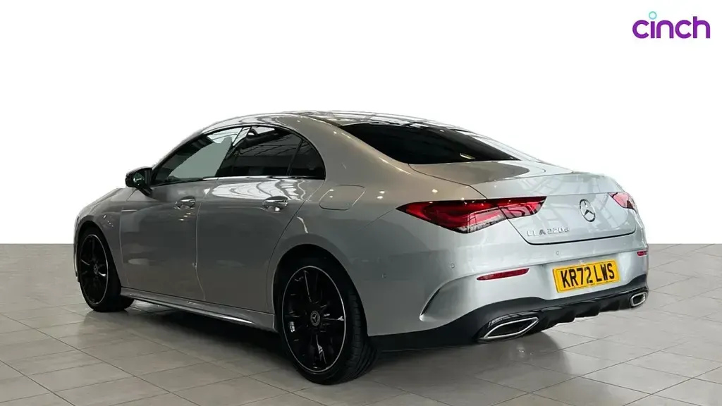 Used Mercedes CLA220 AMG Line Premium Plus 190 HP (139 kW) 2022 Silver Coupe