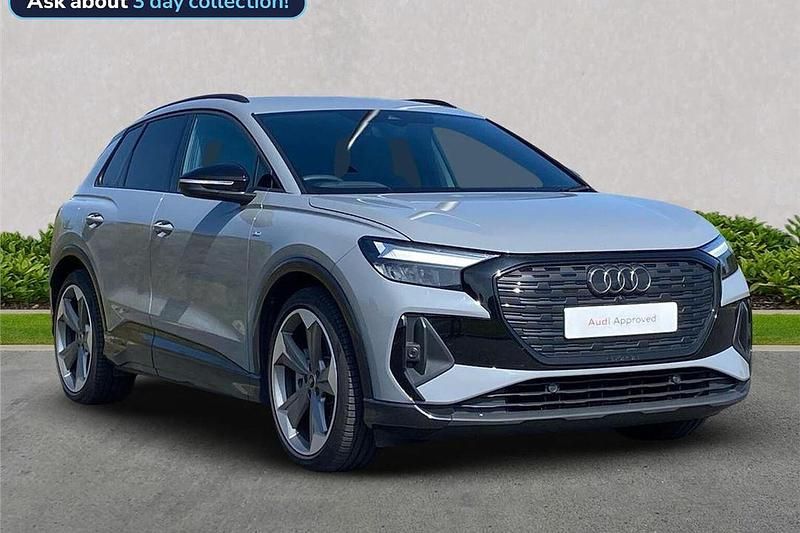 Grey Used 2025 Audi Q4 e-tron Black Edition SUV | £41,896 (Expensive) - Image 1/4