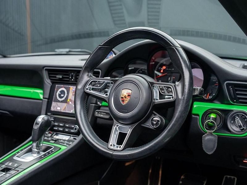 Used Porsche 911 Turbo S Cabriolet 2018 Green Cabriolet