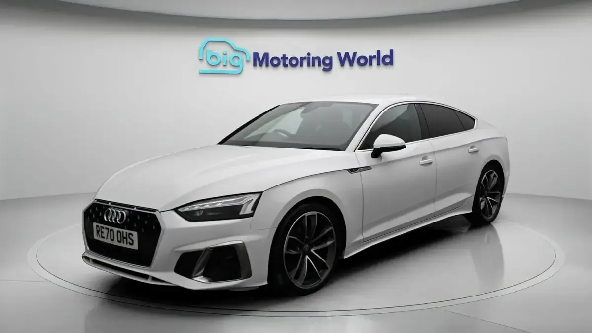 Used Audi A5 Sportback S-Line 163 HP (119 kW) 2020 White Hatchback