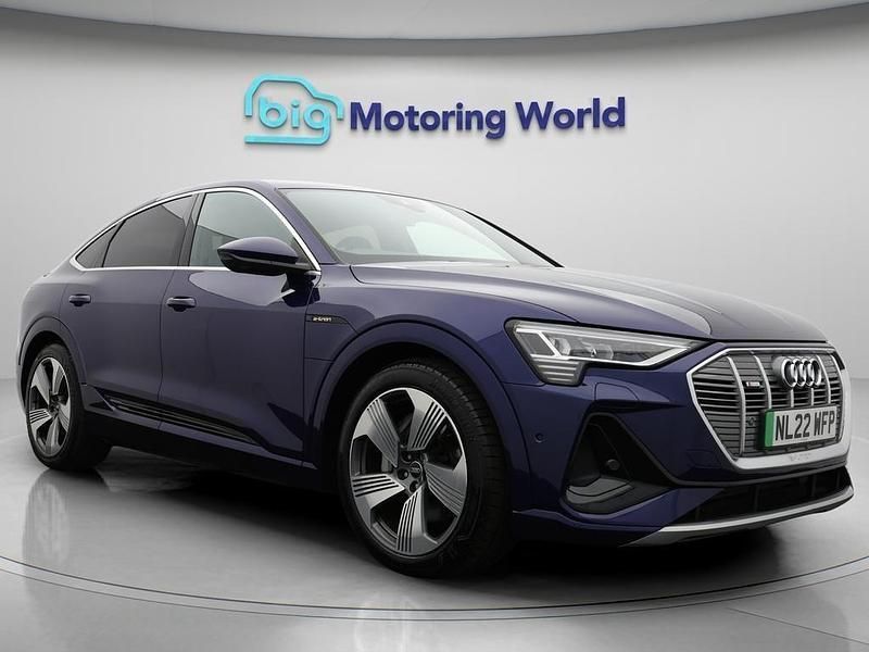 Blue Used 2022 Audi e-tron S-Line SUV | £23,000 (Good price) - Image 1/4