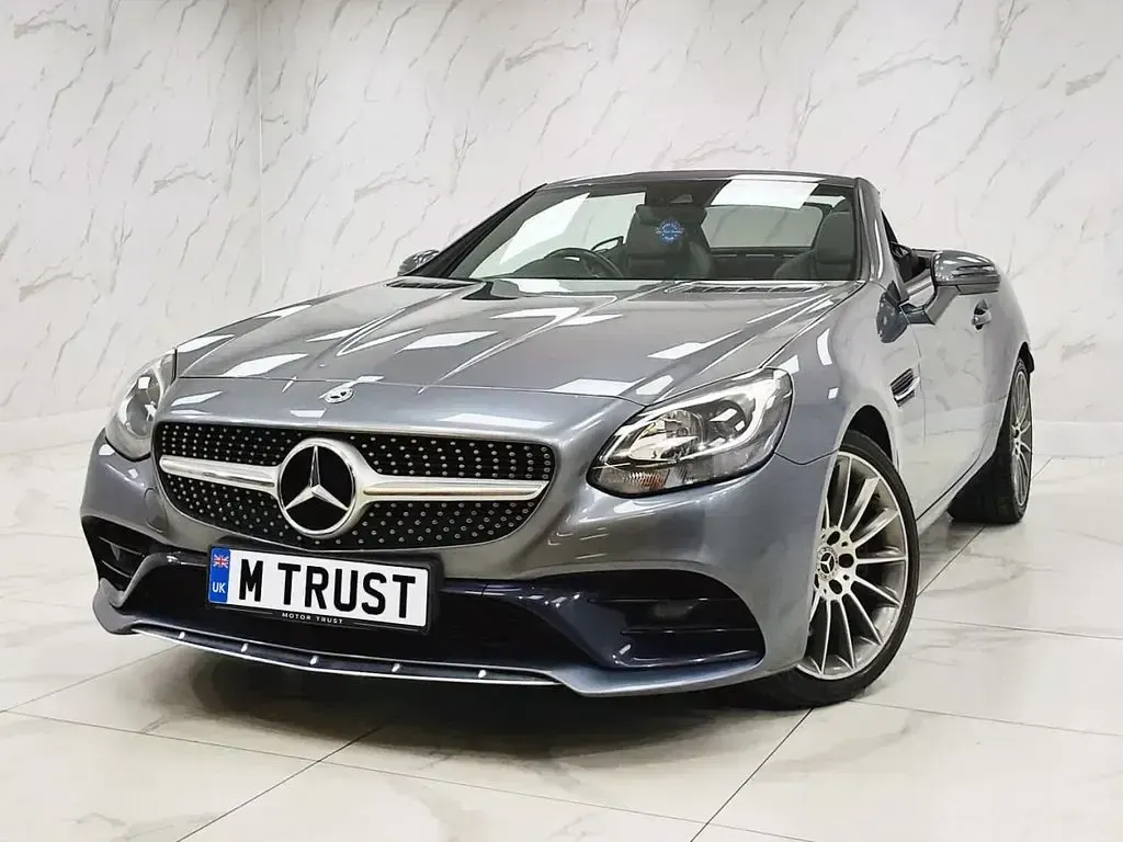 Used Mercedes SLC180 AMG line 156 HP (114 kW) 2018 Grey Cabriolet