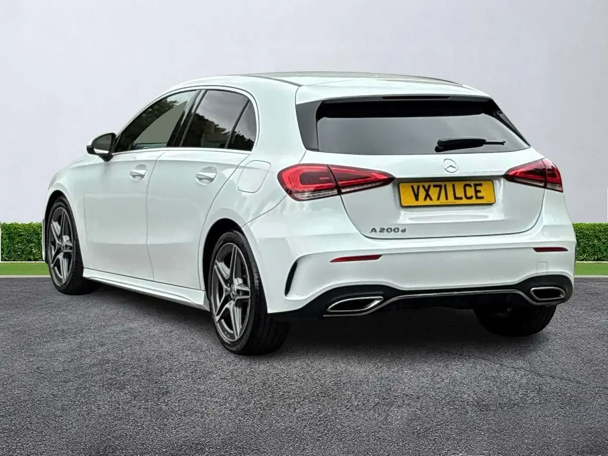 Used Mercedes A200 AMG line 2021 White Hatchback