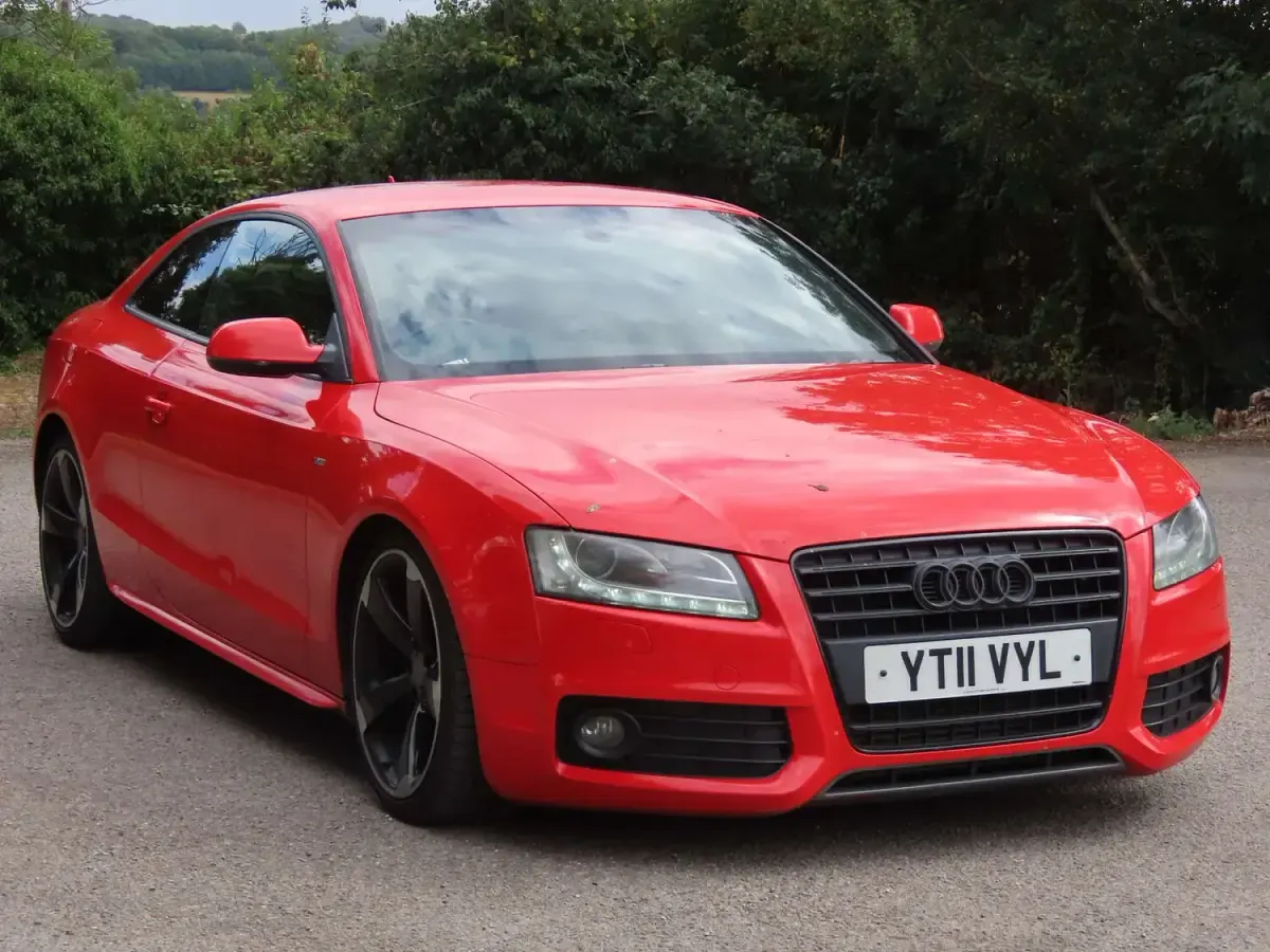 Used Audi A5 Black Edition 167 HP (122 kW) 2011 Red Coupe