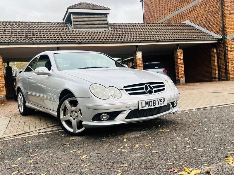 Silver Used 2008 Mercedes CLK200 Coupe | £4,591 (Fair price) - Image 1/4