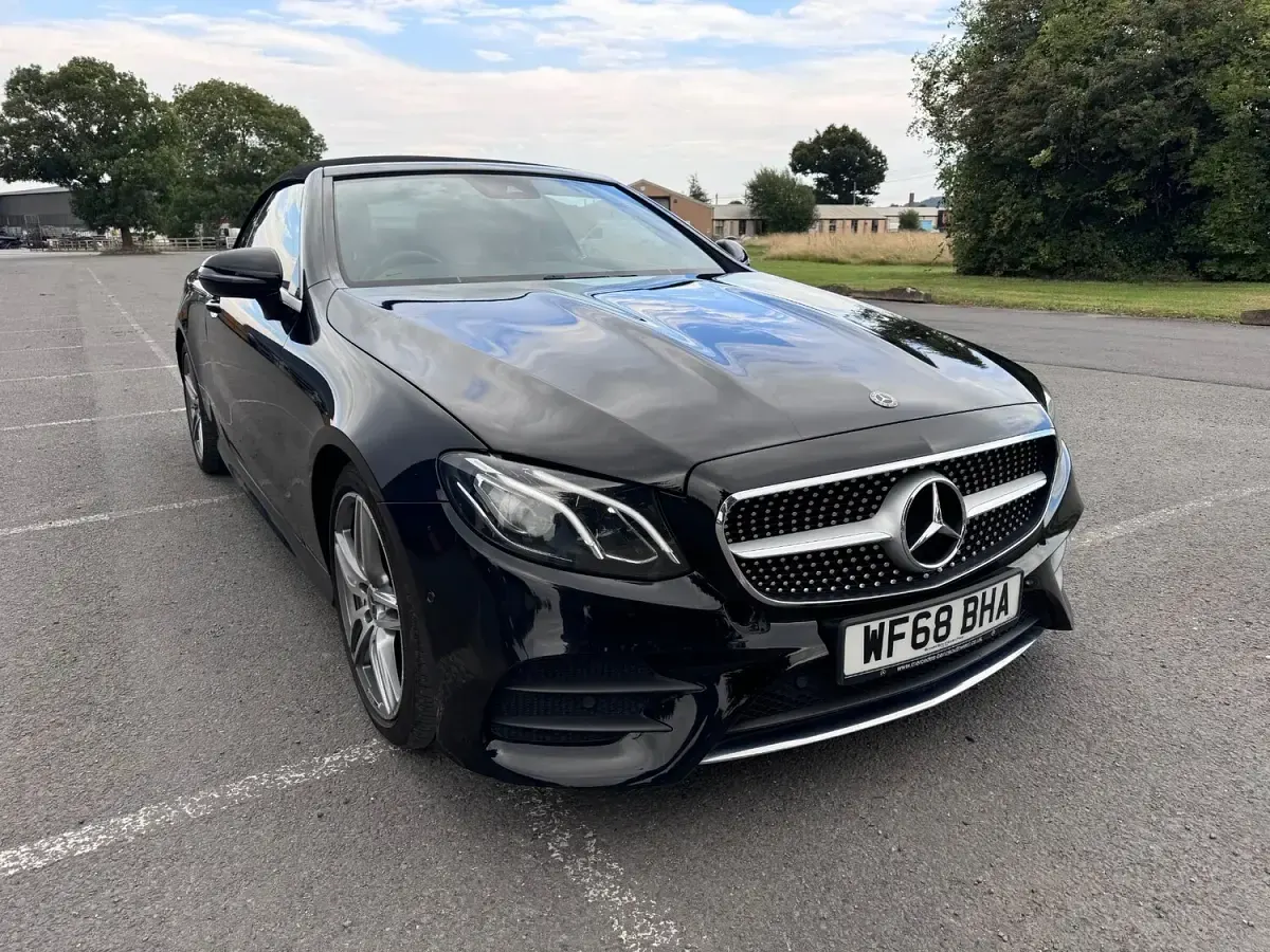 Used Mercedes E300 AMG line 245 HP (180 kW) 2018 Black Cabriolet