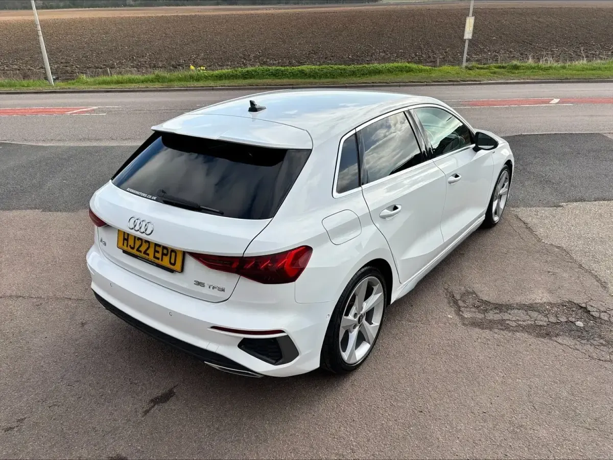 Used Audi A3 S-Line 150 HP (110 kW) 2022 White Sedan