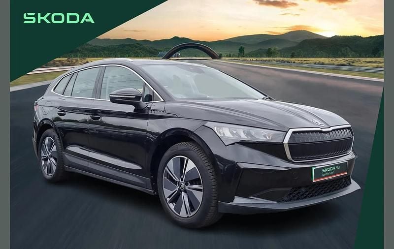 Black Used 2021 Skoda Enyaq iV ecoSuite SUV | £20,899 (Fair price) - Image 1/4