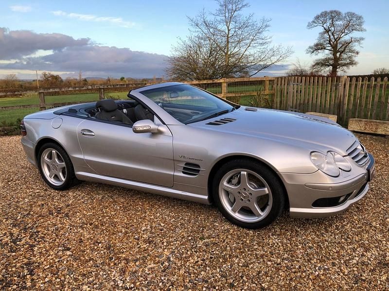 Used Mercedes SL55 AMG AMG 2002 Silver Cabriolet