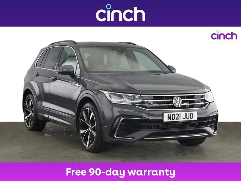 Grey Used 2021 VW Tiguan R-line SUV | £23,649 (Fair price) - Image 1/3