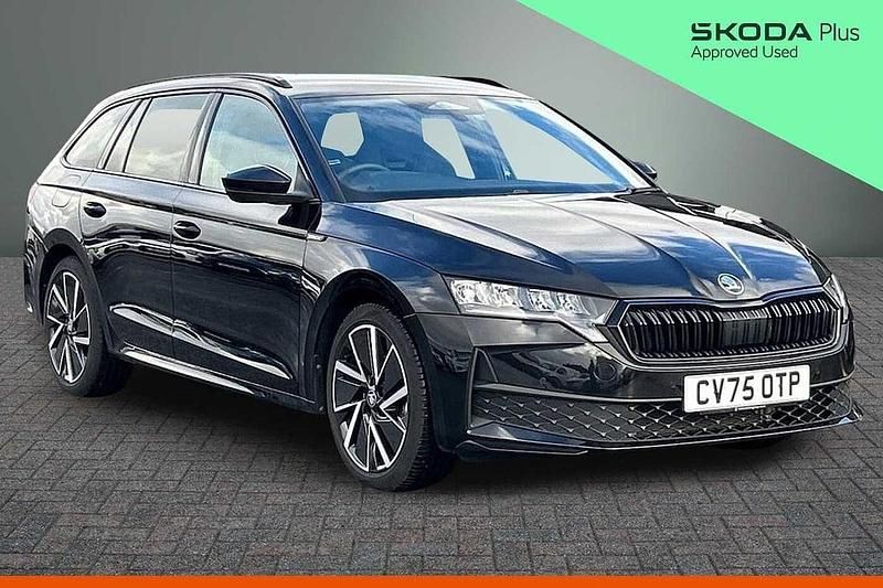 Used Skoda Octavia SportLine 110 HP (80 kW) 2025 Black magic pearl effect Estate