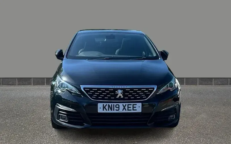 Used Peugeot 308 GT-line 131 HP (96 kW) 2019 Black Hatchback