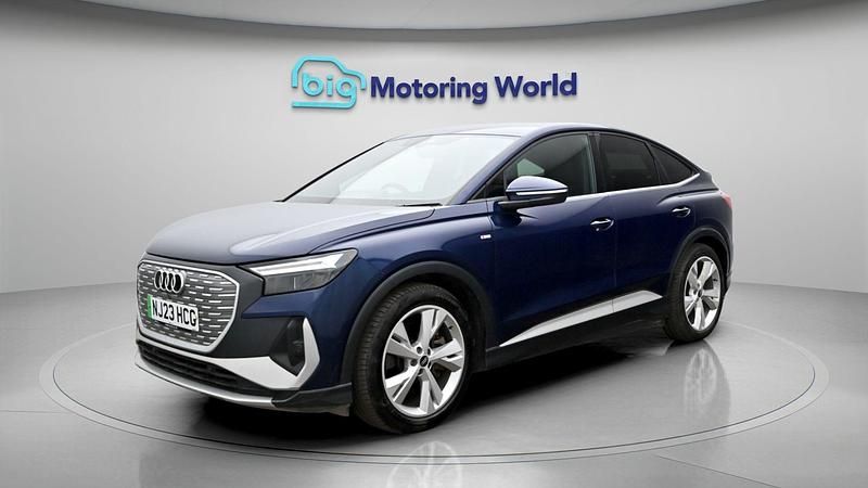 Used Audi Q4 Sportback e-tron S-Line 150 kW (204 HP) 2023 Blue SUV