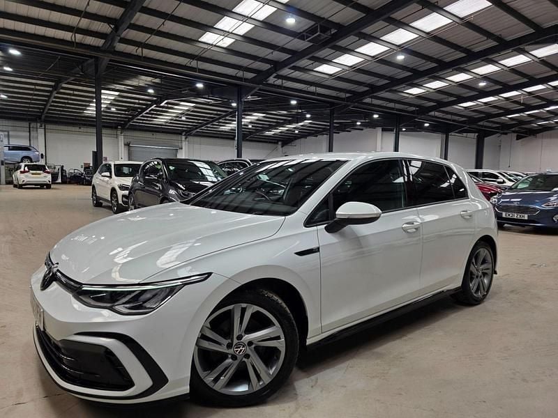 White Used 2022 VW Golf VIII R-line Hatchback | £15,880 (Fair price) - Image 1/4