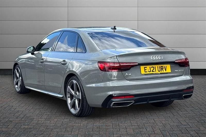 Used Audi A4 Black Edition 150 HP (110 kW) 2021 Glacier white Sedan