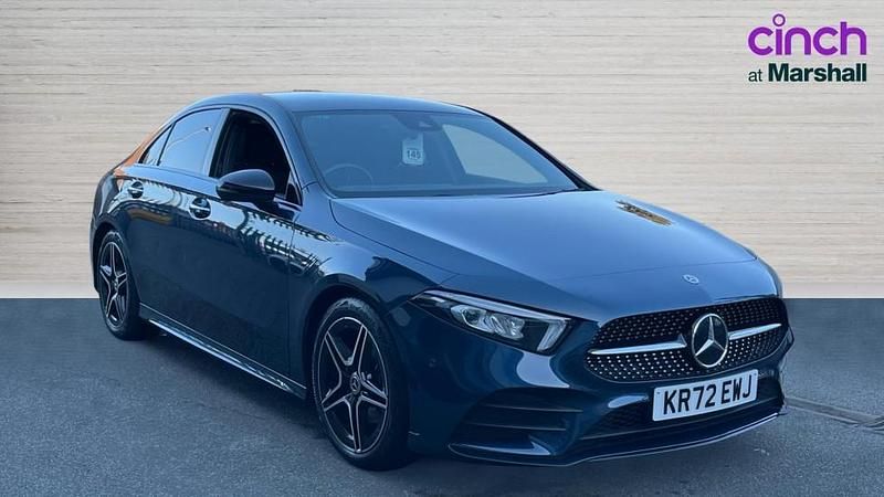 Used Mercedes A200 AMG Line Premium 163 HP (119 kW) 2023 Blue Sedan
